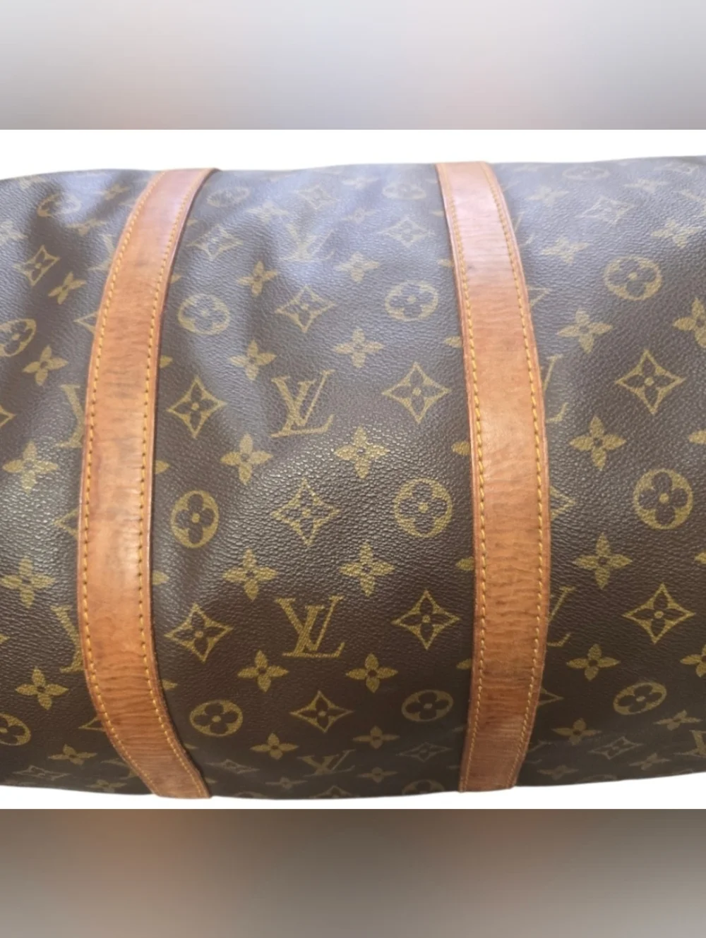Louis Vuitton Brown Monogram Keepall 50 Travel Bag